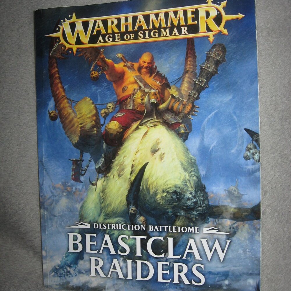 Warhammer Softcover Book 40,000 40K Age of Battletome Beastclaw Raiders 2409A6